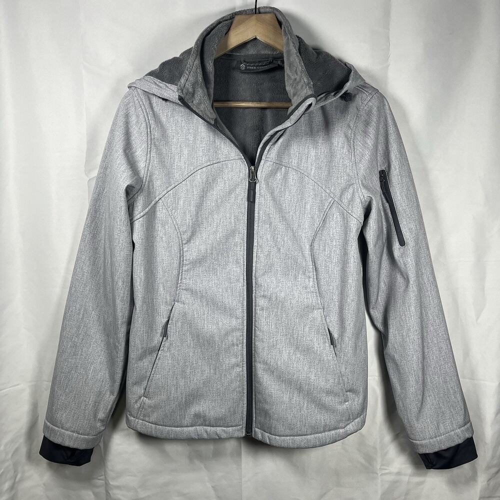 Free Country Womens Aeris 2 Super softshell jacket size medium 8-10 gray